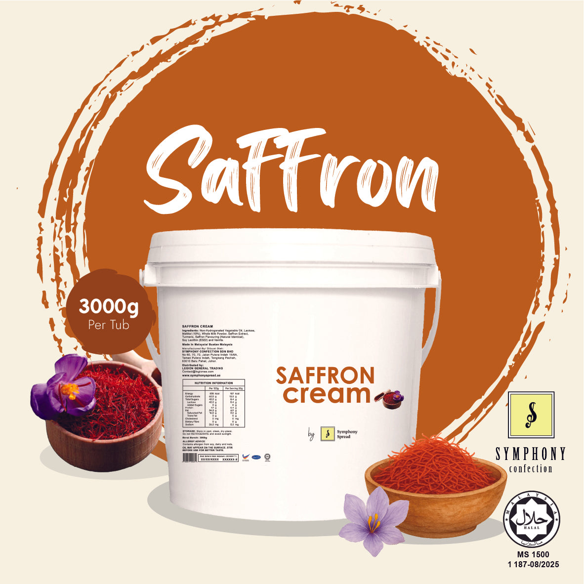 Saffron Cream 3Kg